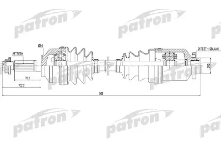 PDS0301 Полуось