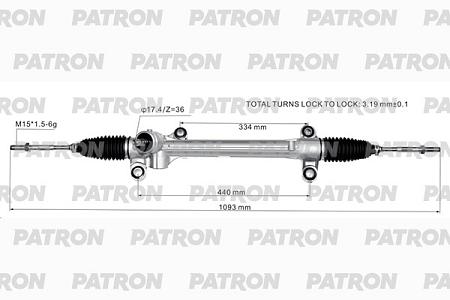 PSG1055 Рейка рулевая