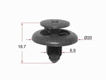 Клипса крепежная SAT ST-KJ-502 (1 шт.)